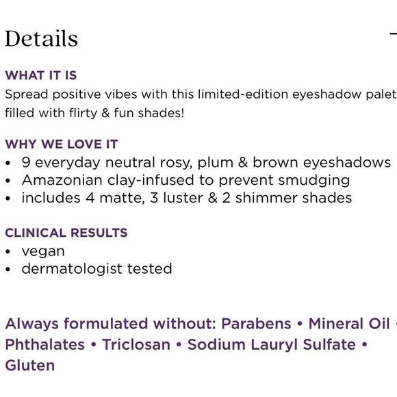 Tarte Positive Vibes Eyeshadow Palette New - Picture 4 of 7